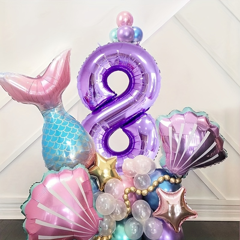 Decoracion Globos De Sirena Decoraciones Para Fiestas Cumpleaños