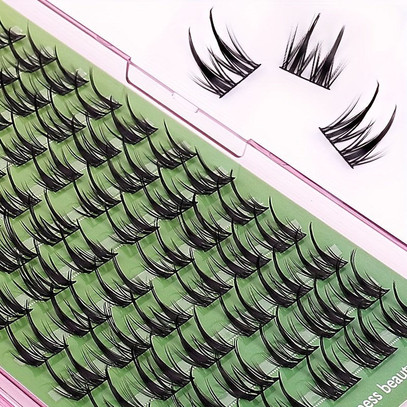 12 Rows Cluster Lashes Enlarge Eyes Cat Fairy False Eyelashes Lightweight