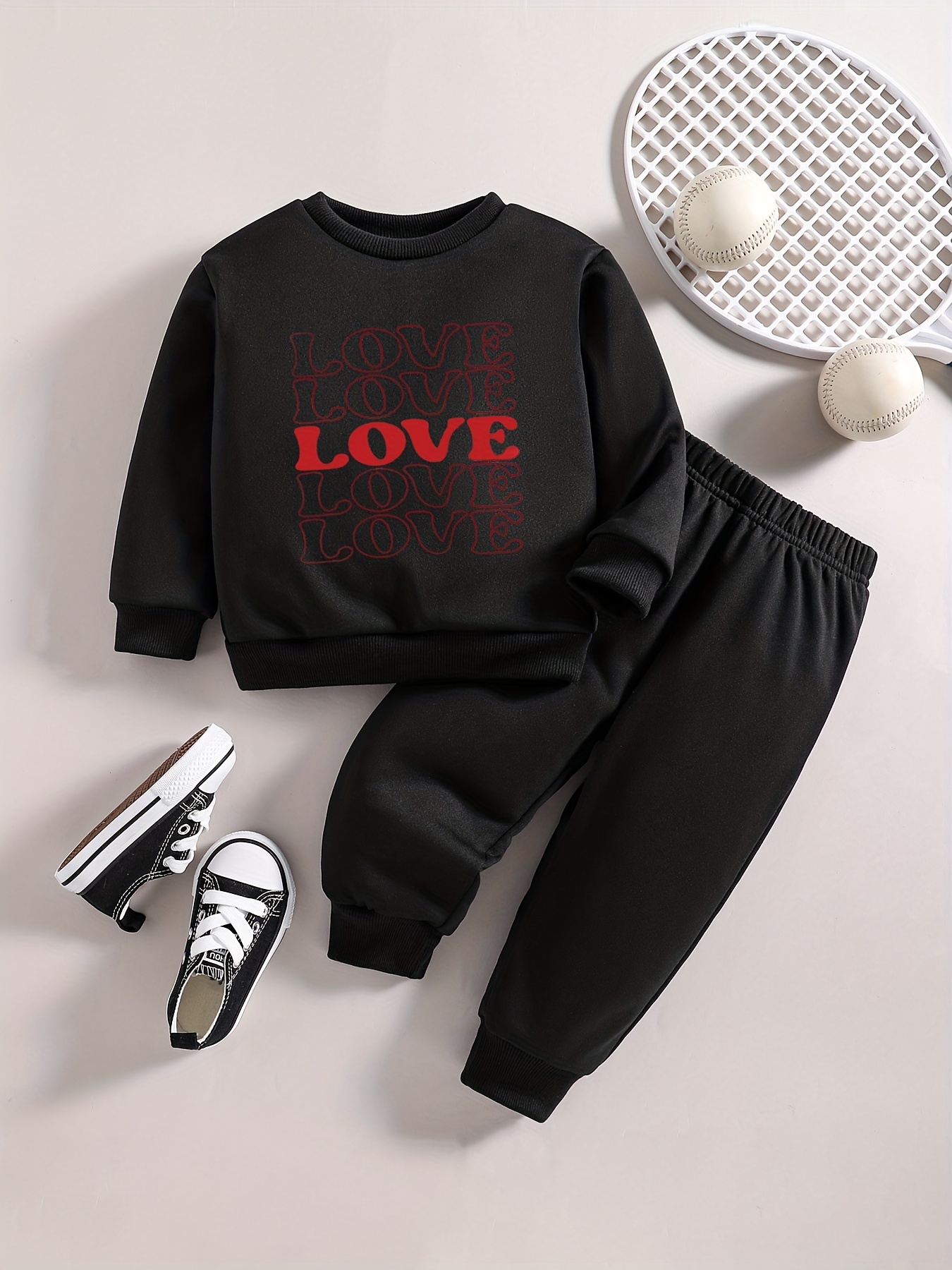 Loved Letter Print Sweatshirt