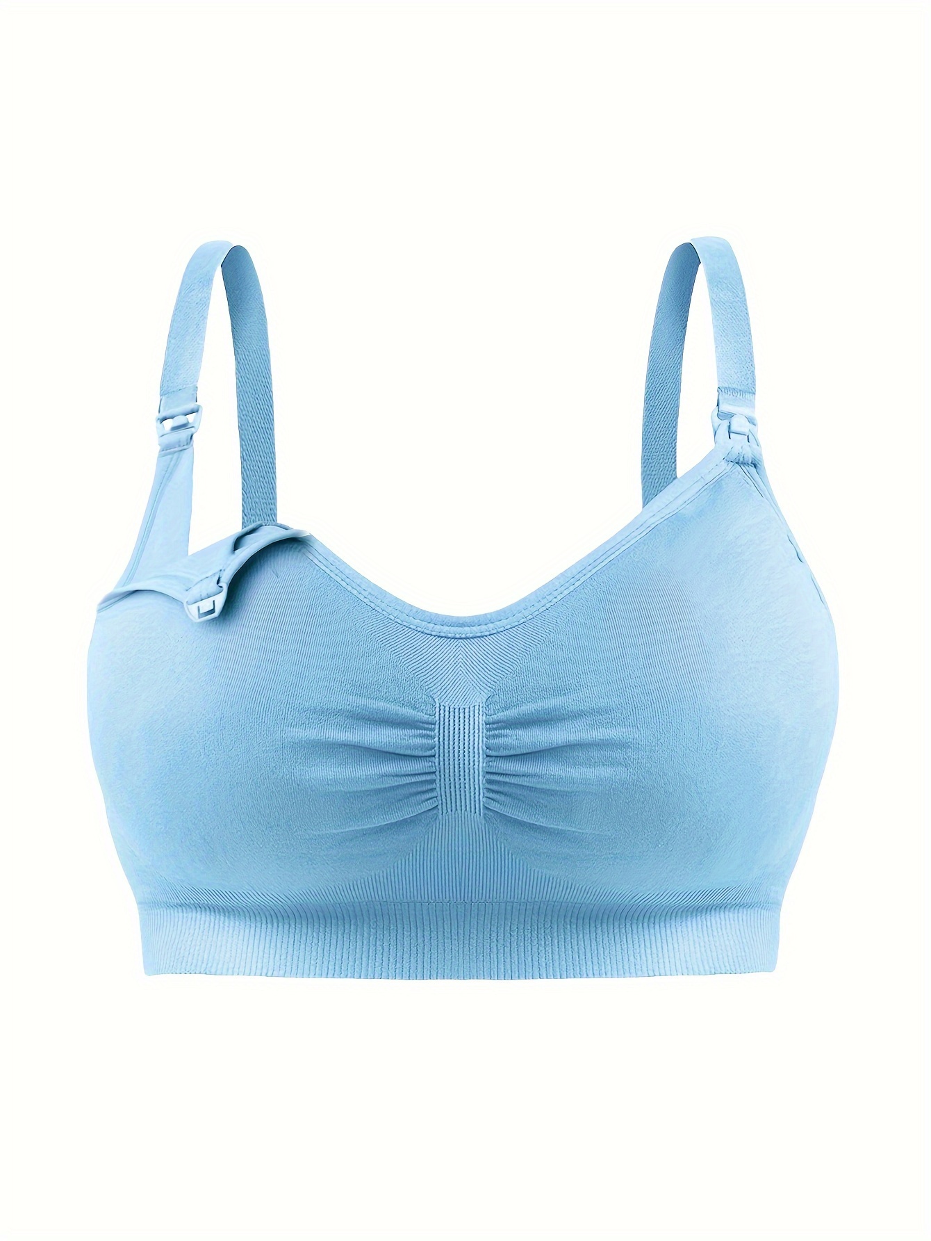 Feeding Bra Without Steel Ring Single handed Buckles front - Temu