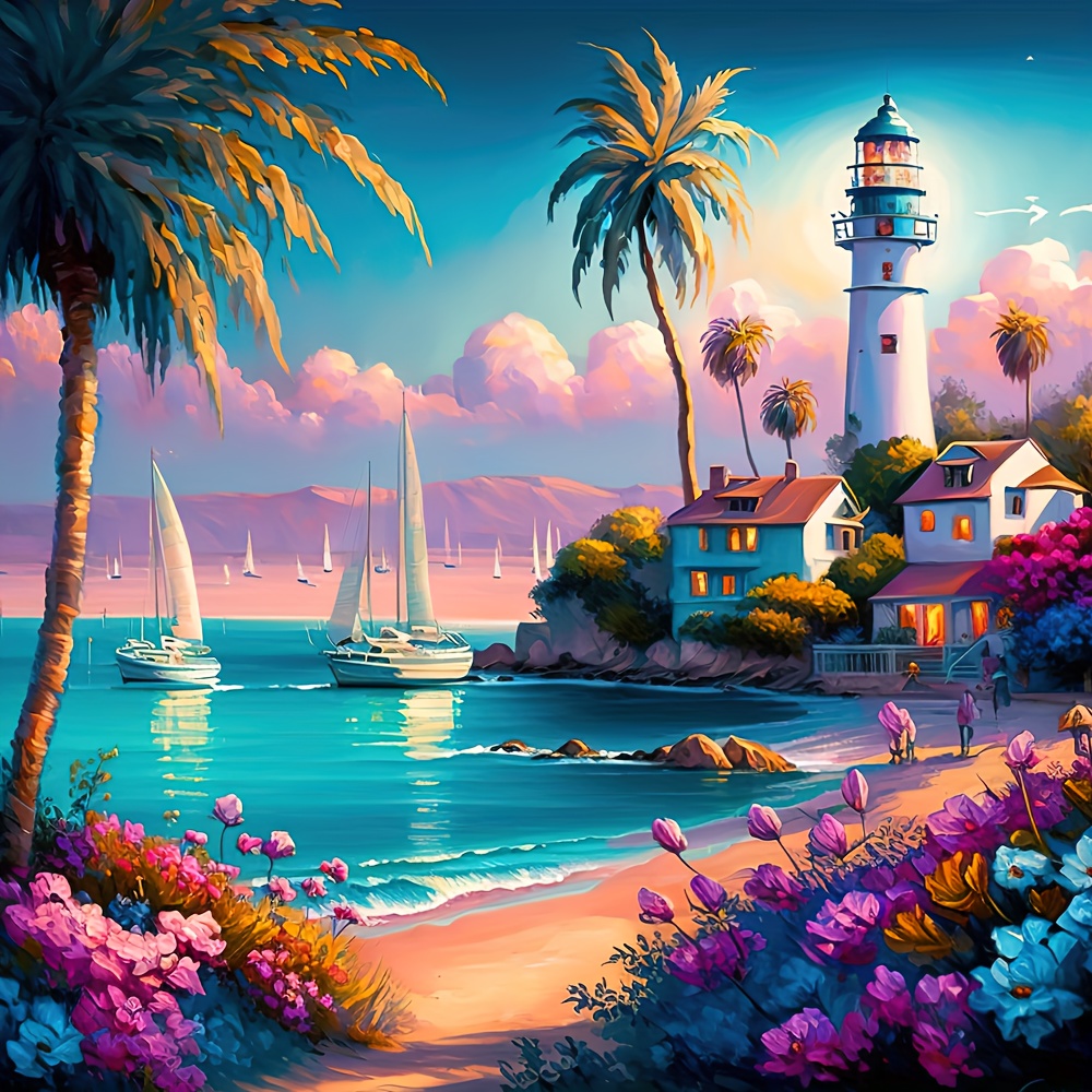 5D Diamond Painting Path to the Beach Kit