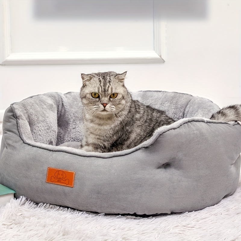 Cat Beds Indoor Cats Small Dog Bed Cuddler Dog Beds Suede Temu Australia