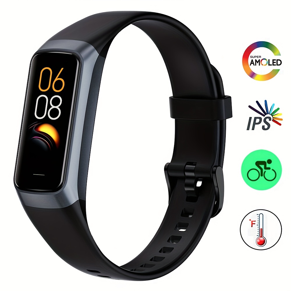 Activity For Women Men 1 1 Amoled Color Display Smart Watch 5 Atm  Waterproof Swimming Sport Watch Indoor Outdoor Tracking Sleep Monitor Smart  Band For Ios Android - Smart Home - Temu Australia