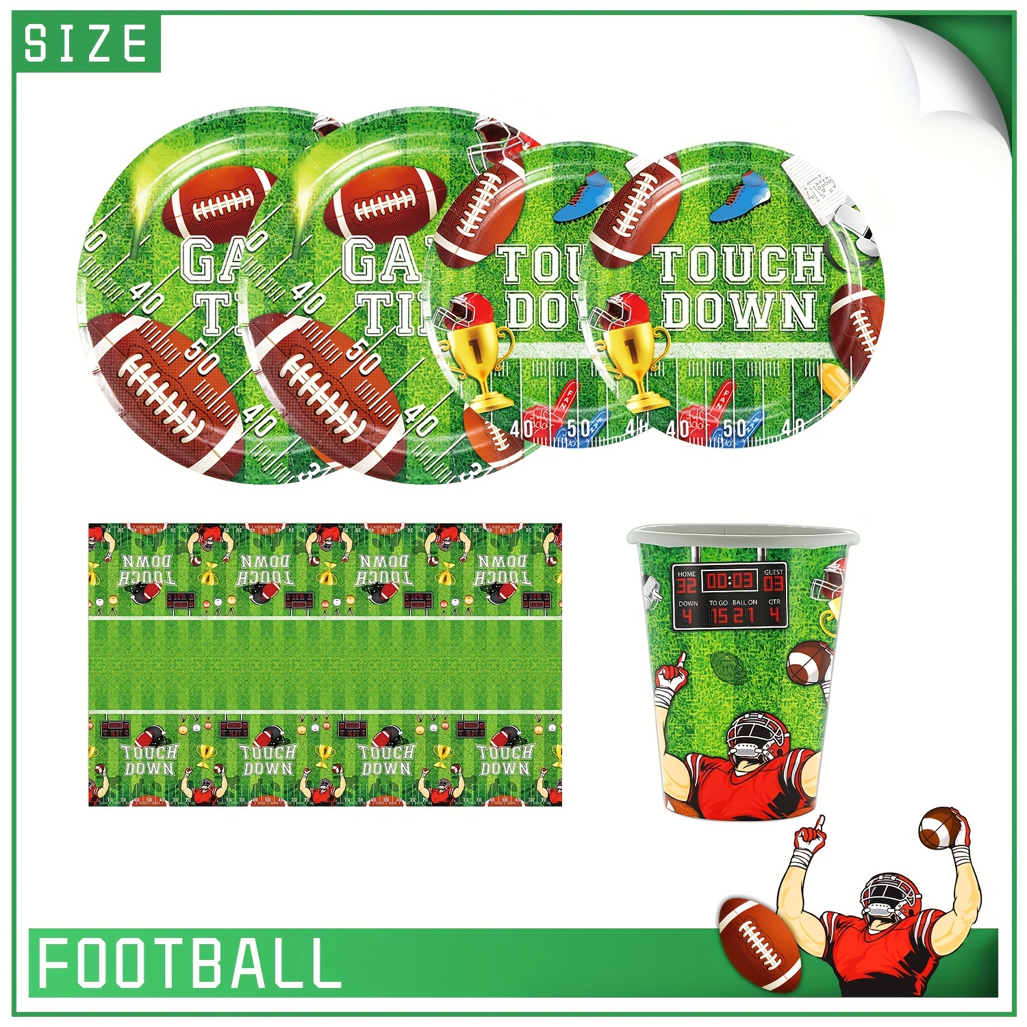 Football Game Day Party Kit for 50 Guests