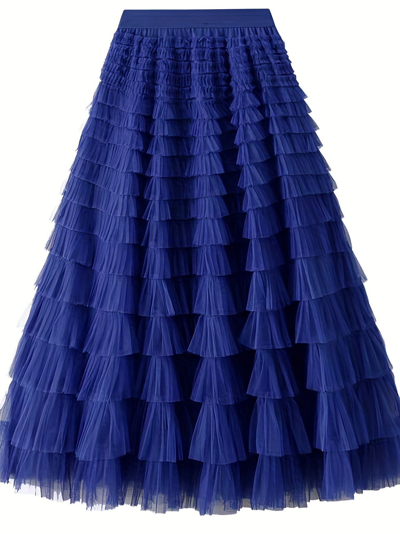【韓国TUOMIO トゥオミオ】MESH FRILL LAYERED SKIRT MESH FRILL LAYERED SKIRT [BLACK] - TUOMIO | 60% - Asian