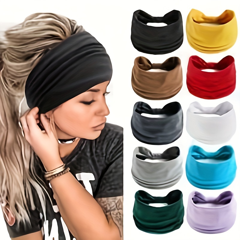 Plain Color Bow Headband Girls Soft Hairband Makeup Face - Temu
