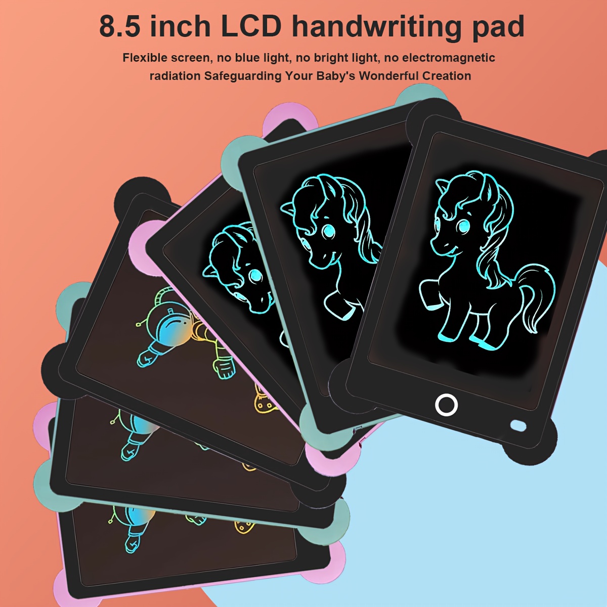 1pcs Tablette Enfants 8,5 pouces,LCD Tablette Dessin avec Ecran