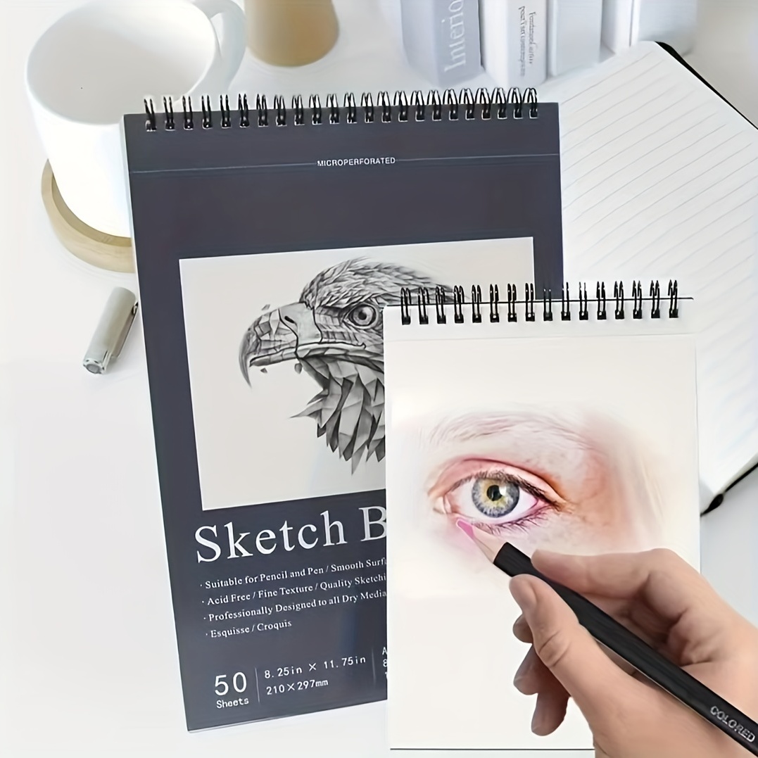 Hardcover Sketchbook Blank Page Sketchbook Loose leaf - Temu