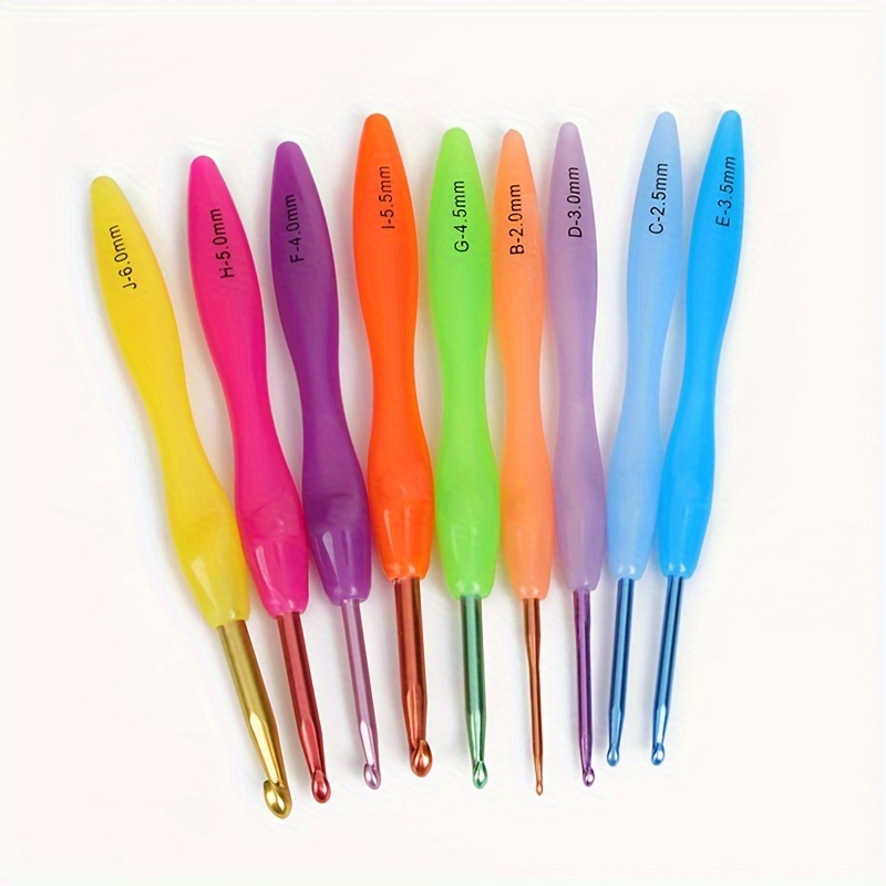 Crochet Hooks Set (b) (n) Crochets With Ergonomic Soft Grip - Temu