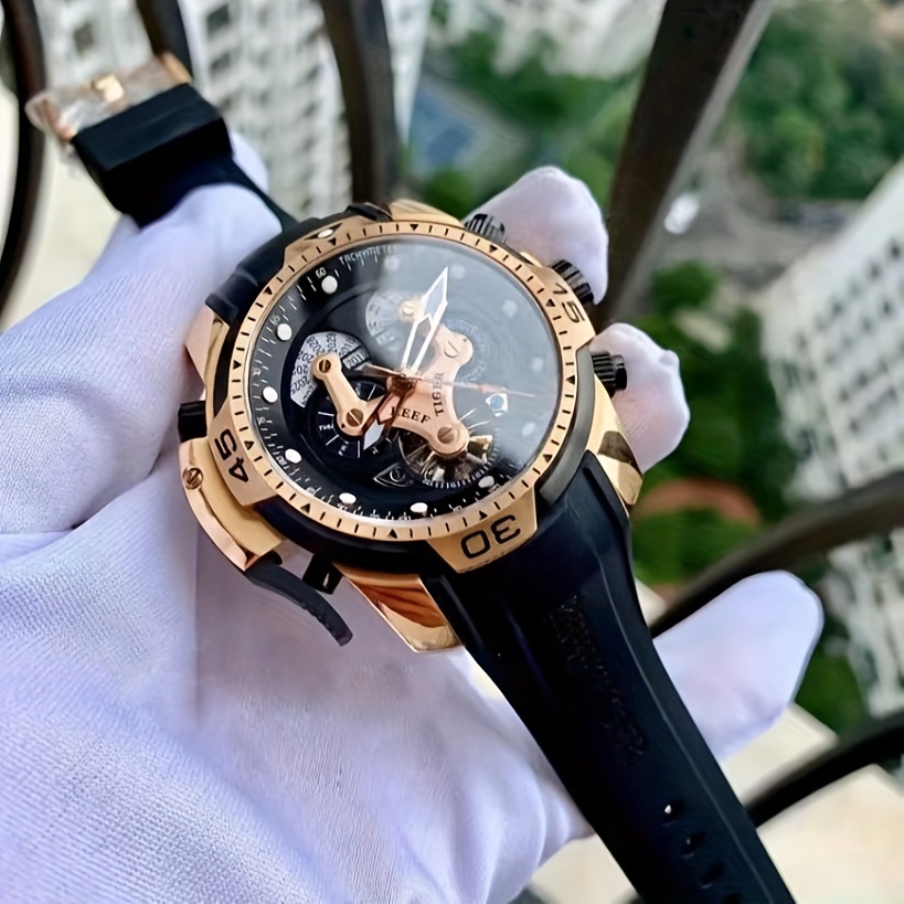 REEF TIGER リーフタイガー メンズ腕時計 ファッション 防水 全自動 純機械式時計
