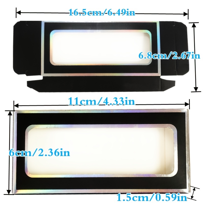 5 Pcs Paper Lash Boxes Pink Yellow for 25mm Mink Lashes