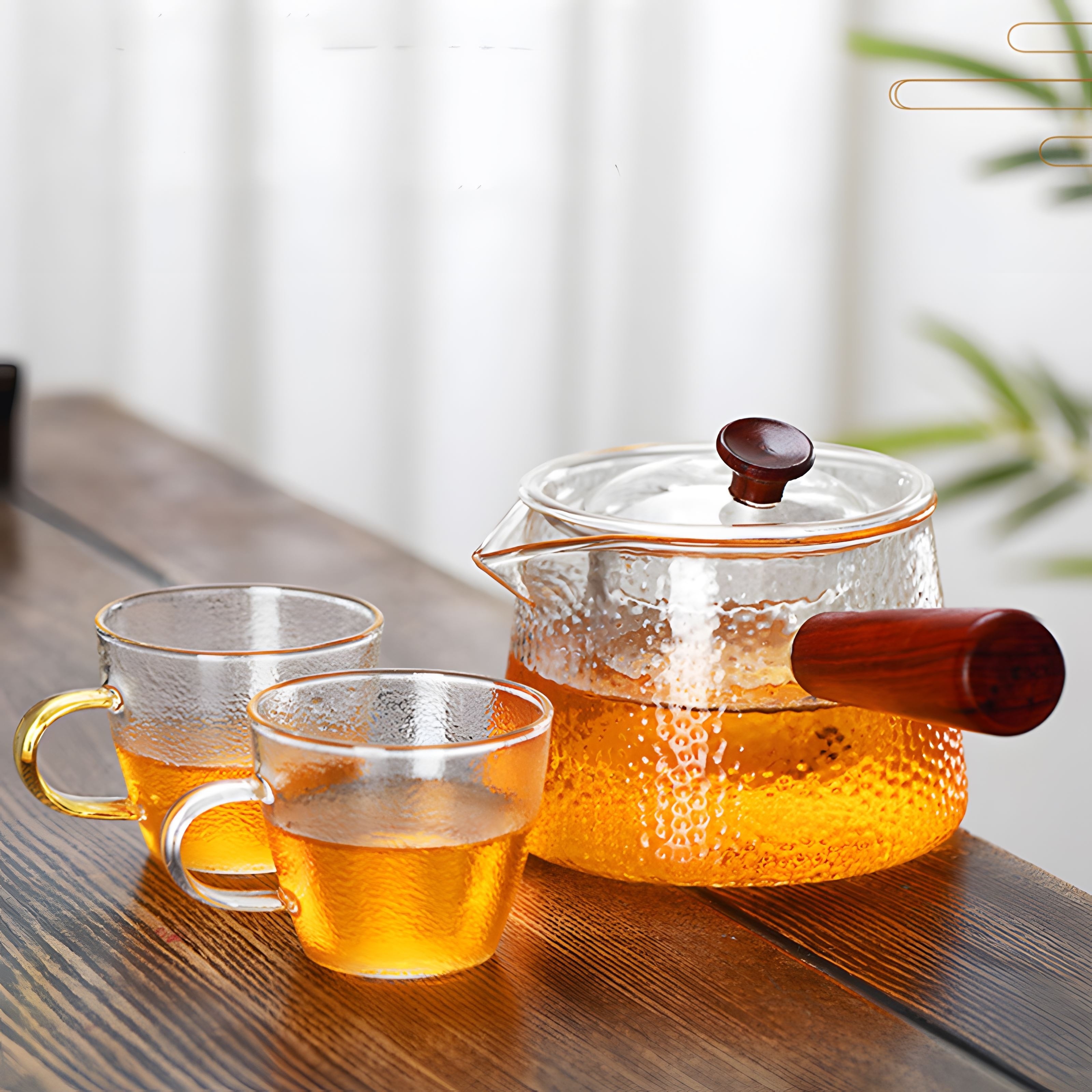 750ml Teapot with Removable Infuser Blooming Tea Maker Iced Tea Pitcher for  Juice Milk Coffee Loose Leaf Tea Maker
