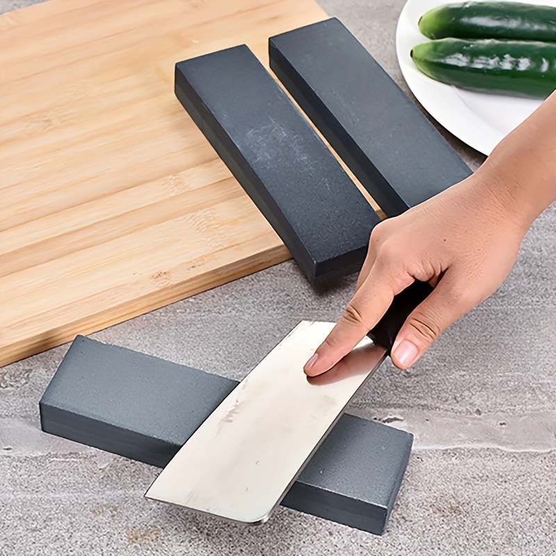 2-sided Knife Sharpening Stone Kit With Non-slip Bamboo Base And Leveling  Stone - Wet Stone Kitchen Knife Sharpener For Professional And Home Use -  Temu United Arab Emirates