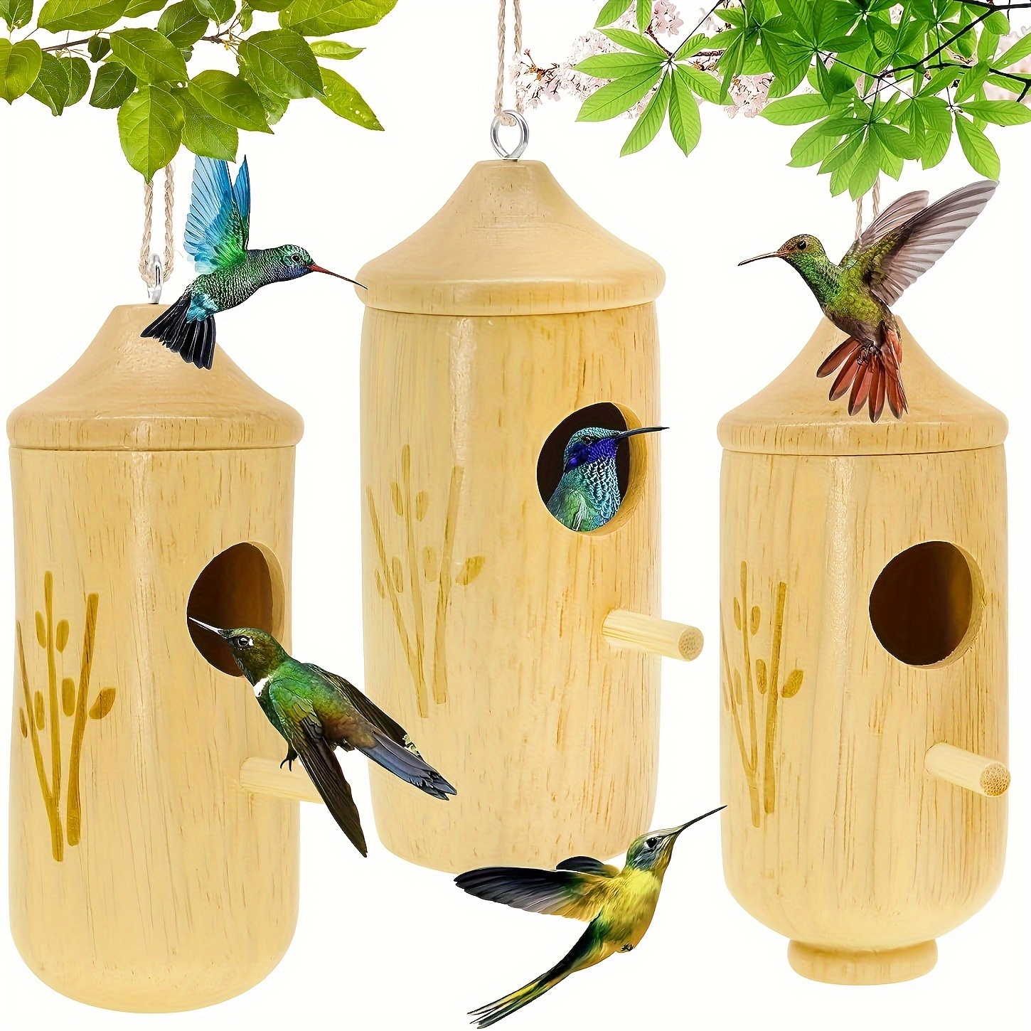 Estacas decorativas para casas de pájaros, pintadas a mano, liquidación  exterior, regalos novedosos Sharpla estacas de pajarera