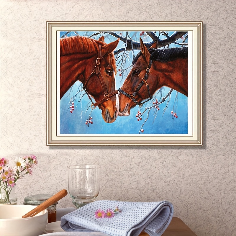 Horse Diy Diamond Painting Large Size Diamond Art Horse Animals