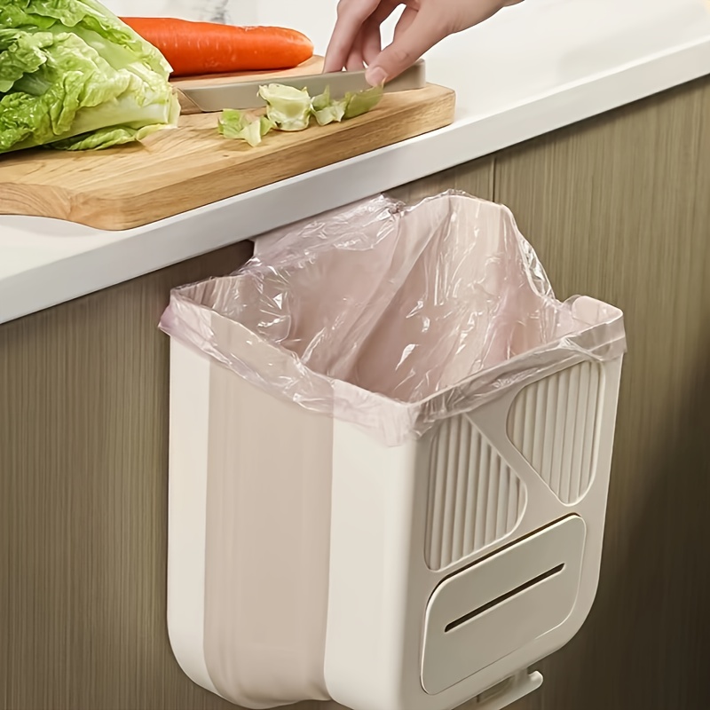 Collapsible Folding Trash Can 2.4 Gallon Over The Cabinet - Temu