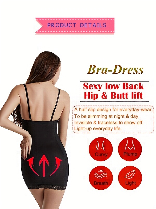 Womens Shaping Half Slip Slimming Body Shaper Control Dresses