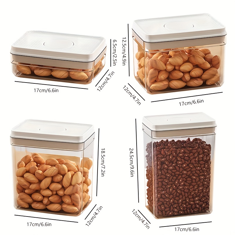 1pc 52 7oz Sealed Food Storage Containers Plastic Kitchen Storage Containers