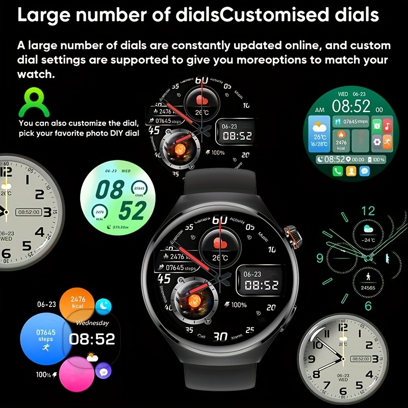 2024 Nuevo Smartwatch Para Hombres GT4 PRO De 1,53 Pulgadas 360 * 360  AMOLED Llamada Inalámbrica NFC Modo Multideporte Smartwatch