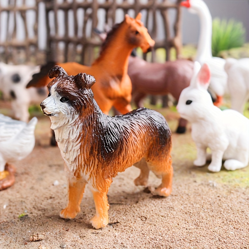 iftnotea 12PCS Mini Farm Animal Toy Figurines - Tiny Plastic Barn