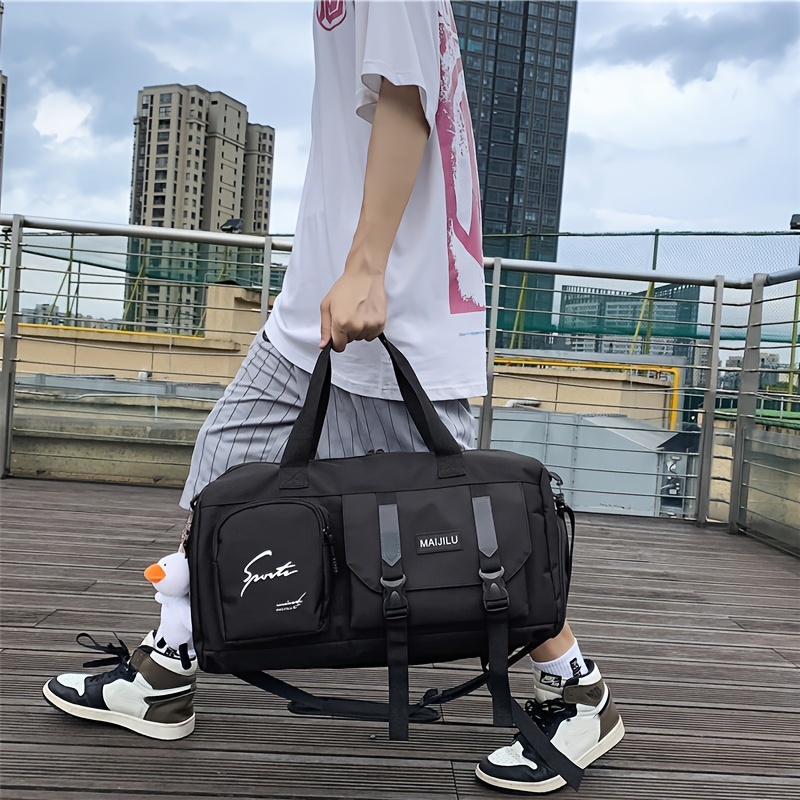 Large Capacity Travel Storage Duffel Bag with Shoes Compartment