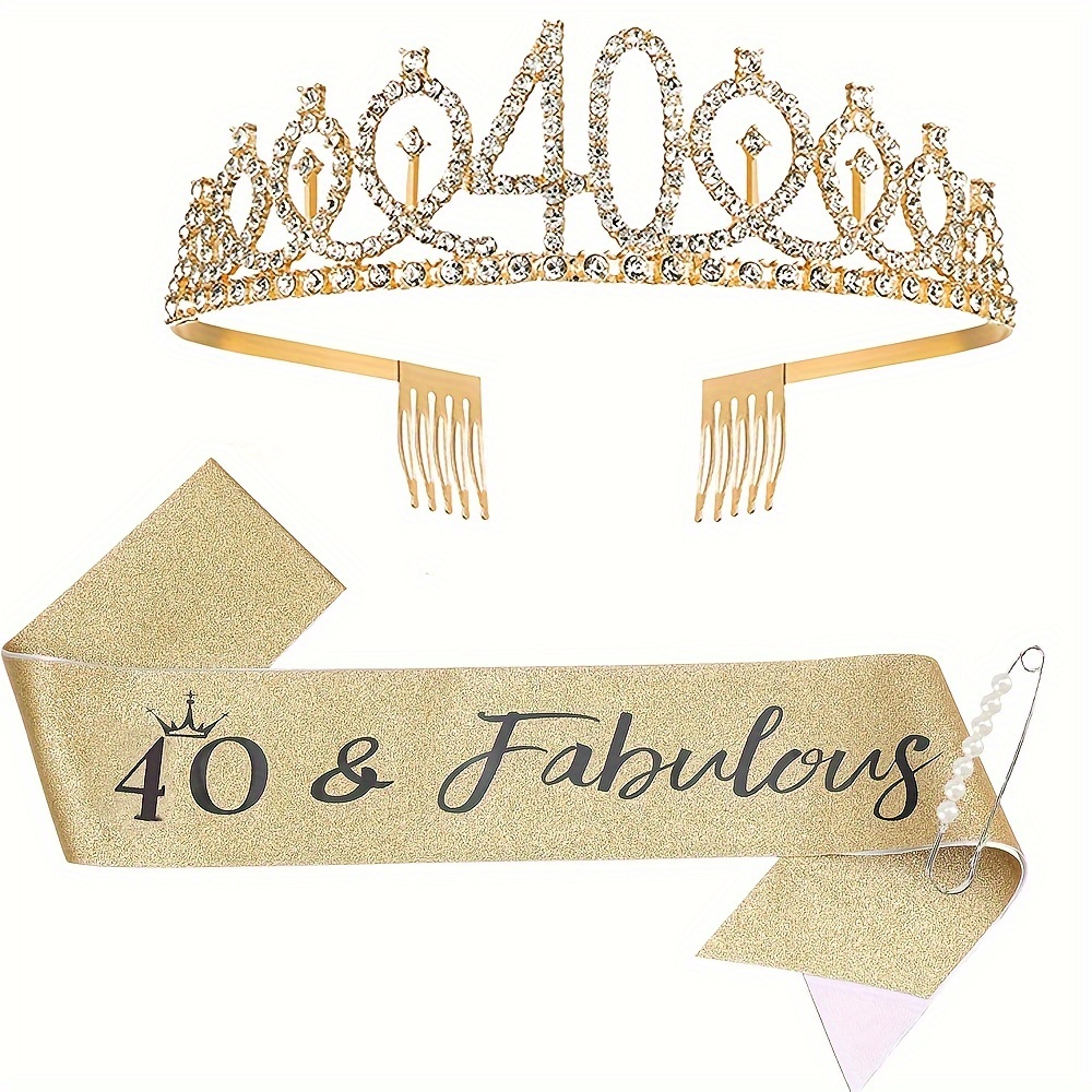 Regali 50° Compleanno Donne Corona/tiara Fascia Decorazione - Temu Italy