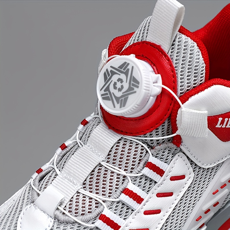 Kids' High Top Basketball Shoes with Rotating Buckle