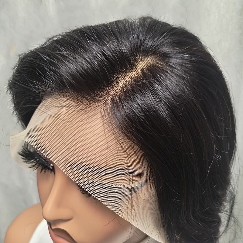 13x4 Lace Frontal Pixie Cut Wig Short Straight Human Hair Temu