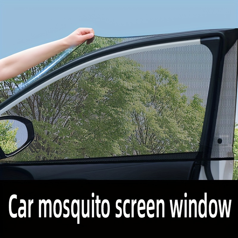 AutomendPro Moskitonetz für Autofenster, 4 Stück, Moskitonetz für  Autofenster (große Größe),Autofenster-Netzschutz für Insekten und  Lichtblockierung, Autofenster, Moskitonetz : : Auto & Motorrad