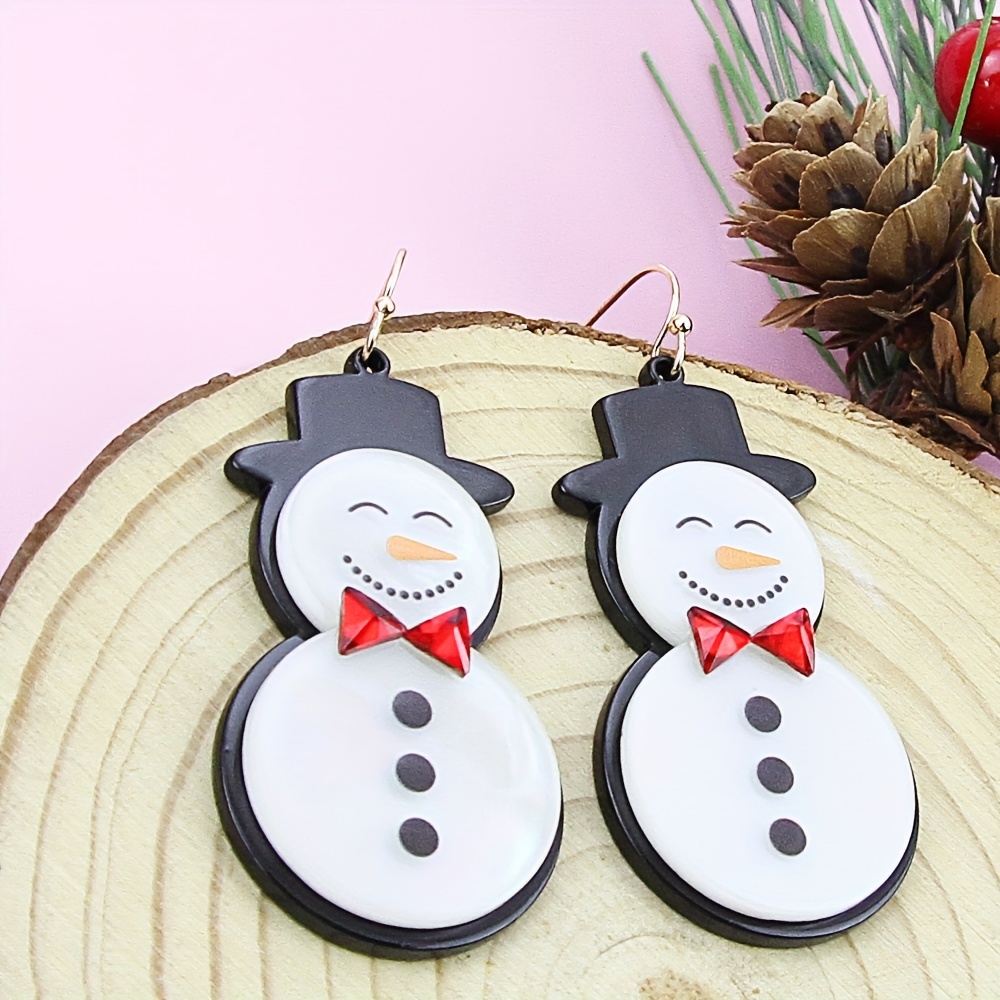 NLCAC Christmas Earrings Beaded Christmas Tree Lama Snowman Dangle...