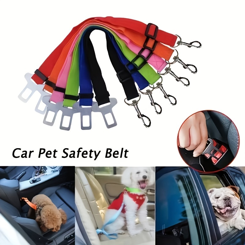 Universal - Seule la ceinture de sécurité de la voiture de chien premium de  l'emballage de zone d'animaux de compagnie 2, le plomb réglable est utilisé  dans le tampon élastique de saut