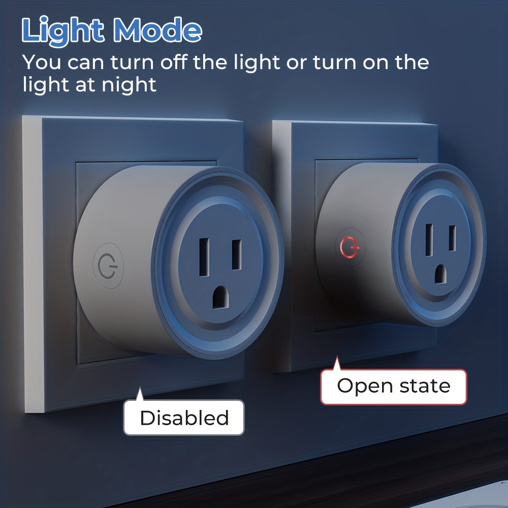 WiFi Light Switch with USB Port Outlet US 2 gangs Tuya Control Alexa Enable  110V