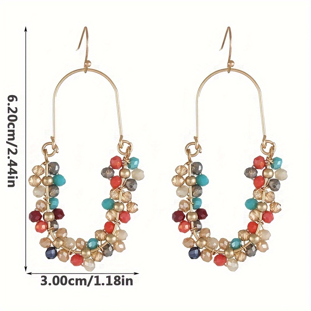 Women's Exquisite Artificial Crystal Flower Earrings, Perfect Gift