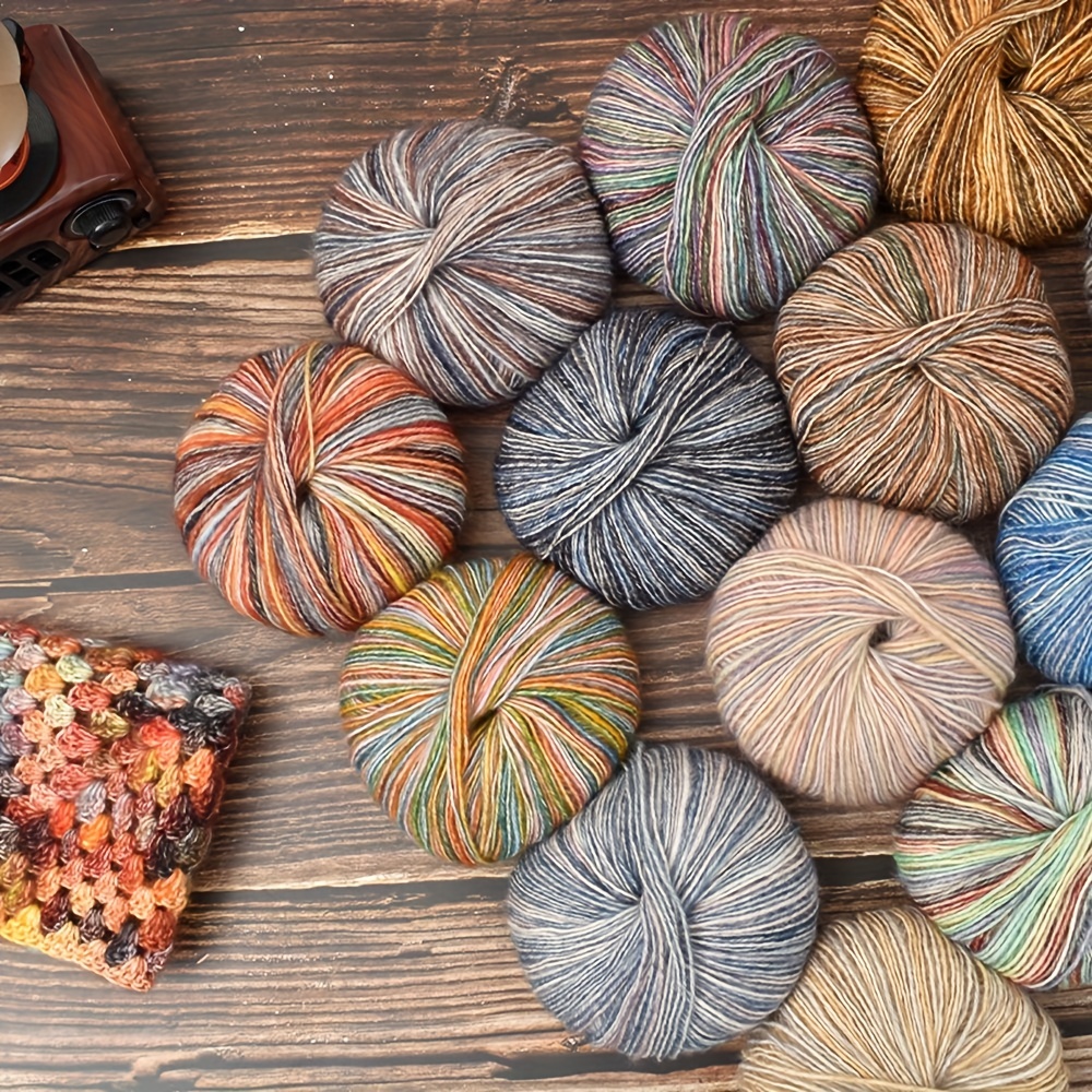 Hilo de Crochet, 50 g de Lana Tejida a Mano en 6 Hilos de Algodón Para  Ganchillo Y Manualidades, 6 Colores de Algodón : : Hogar y cocina