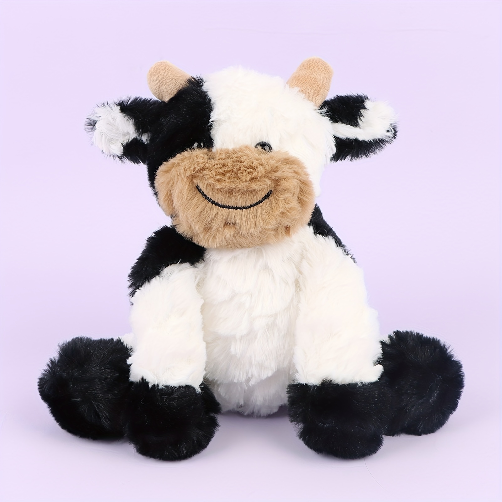 Kawaii Cute Cow Plush Toy Soft Stuffed Animal Plushies Doll - Temu
