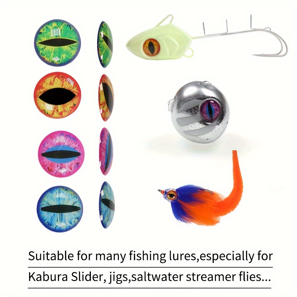3d Fish Eyes Realistic Fishing Lure Eyes Materials Kabura - Temu