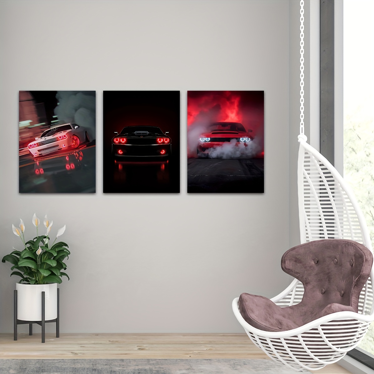 Wall Art Print Abstract car painting, wall art & cheap Poster