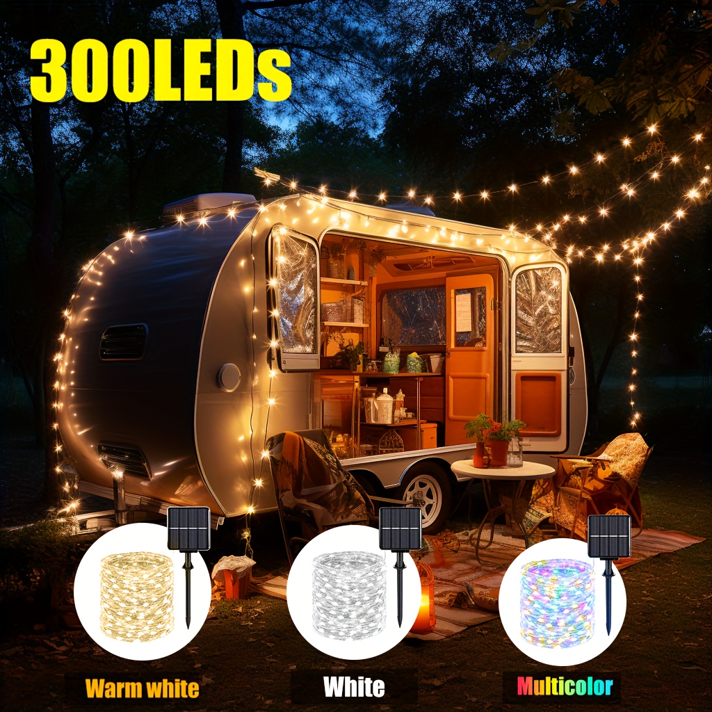 Lámpara de Camping recargable con tira de luz LED de 10M para Navidad,  boda, decoración de Camping, luces de hadas, cadena de luz interior y  exterior