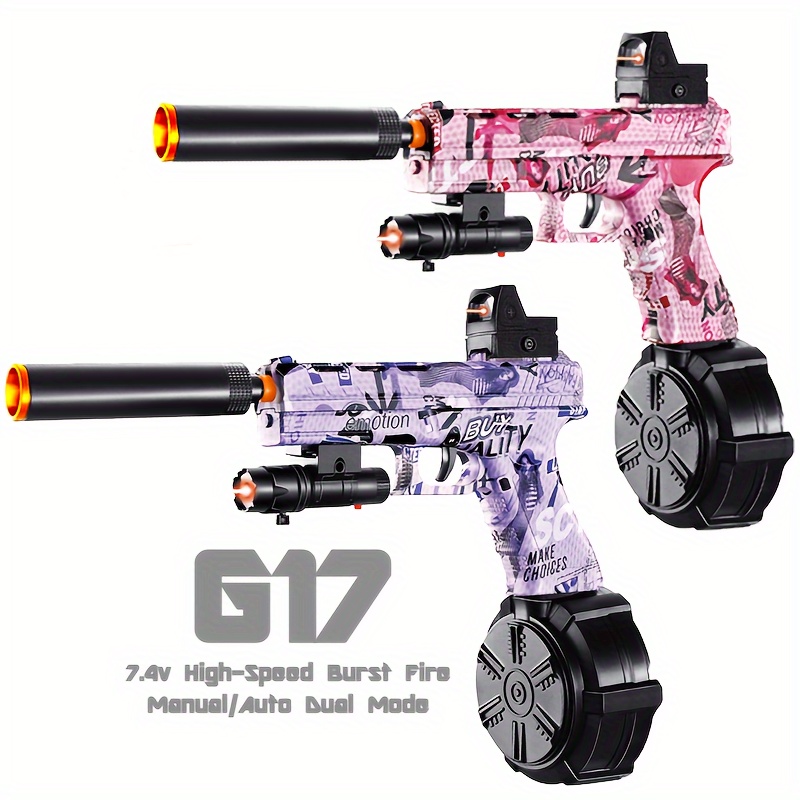  UQHH Pistola de bolas de gel para Orbeez, pistola de bolas de  salpicaduras de 180 FPS con 40000 bolas de gel, pistola eléctrica  automática Orby Splat, juego de equipo de disparos