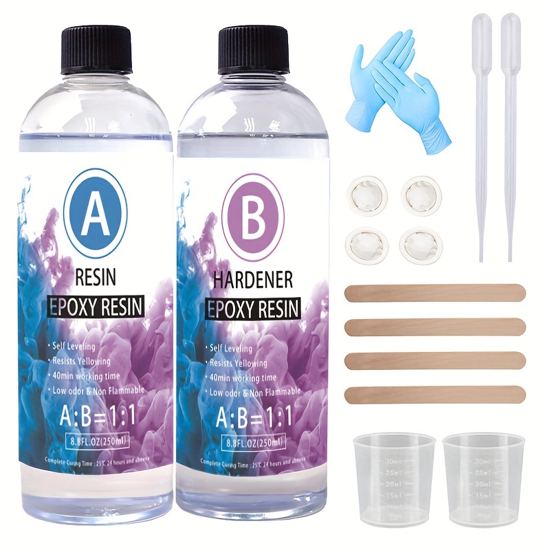 Epoxy Resin . Art Resin Crystal Clear Resin Kit Epoxy - Temu