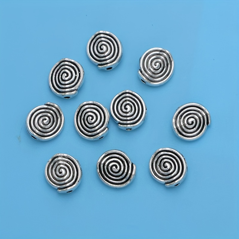 Antique Silver Plated Alloy Beads Vintage Spacer Beads - Temu