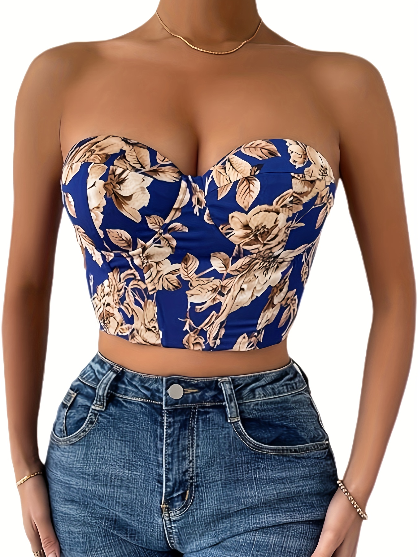 Women's Corset Tops Sexy Bustier Crop Top Tight Sleeveless Tube Top Summer  Lace Corset Top Tank Tops : : Clothing, Shoes & Accessories