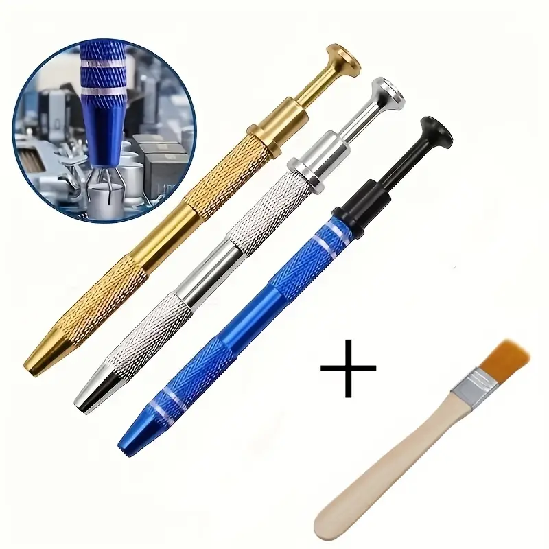 Ic Extractor Electronic Components Blue Four-claw Pick Up Pen Hand Tool  Chip Pick Up Ic Pick Up Phone Repair Tool Ic Chip Pick Up Screw Precision  Electronic Component Parts Pick Up Capacitor