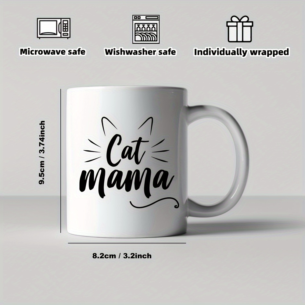 Cat Mama Funny Coffee Mug, Ceramic Unique Christmas Gift Idea For Cat  Lovers, Perfect Birthday Gifts For Women, Cat Mom Cup, Drinkware - Temu