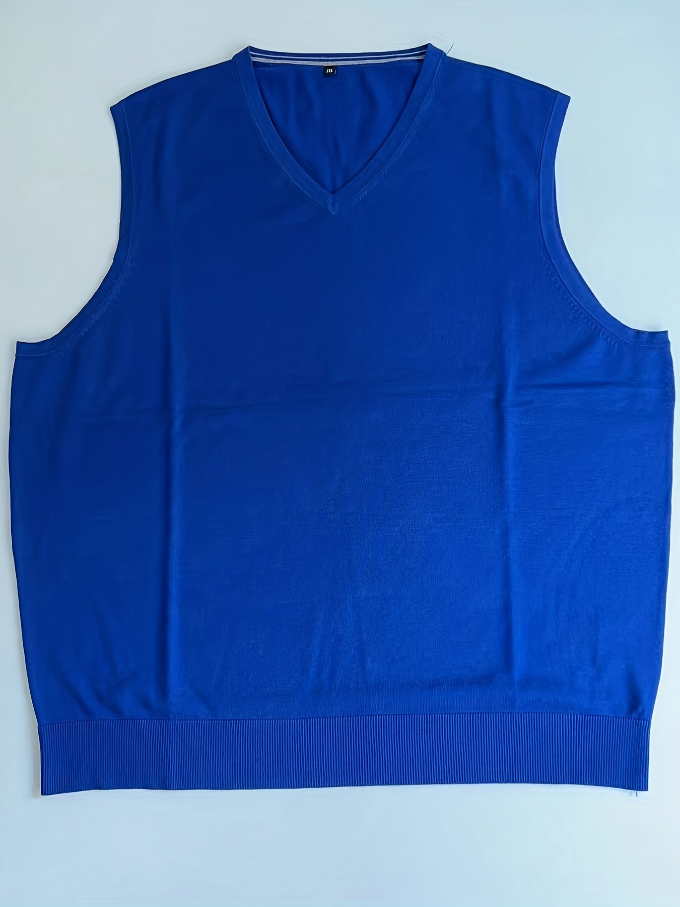 Chaleco Tejido Hombre - Moda Azul Jersey De Punto Suéter Sin Mangas Chaleco  Hombres Cuello En V
