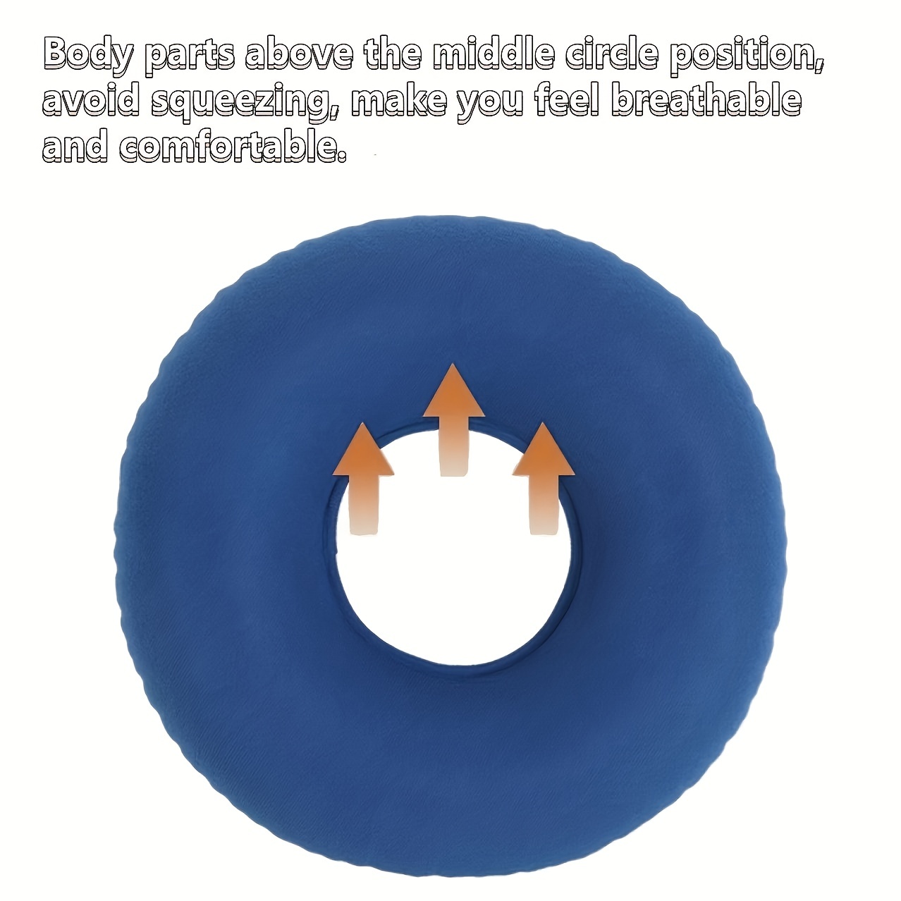 Donut Inflatable Seat Cushion for Tailbone and Bed Sores, Donut