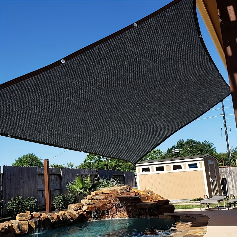 Schattentuch, Sonnenschutz-Schattennetz, Gewächshaus-Pflanzenabdeckungen,  Anti-UV-Schattenplane, schwarzer Sichtschutzzaun, winddicht, Anti-Aging, 5  x 7 m