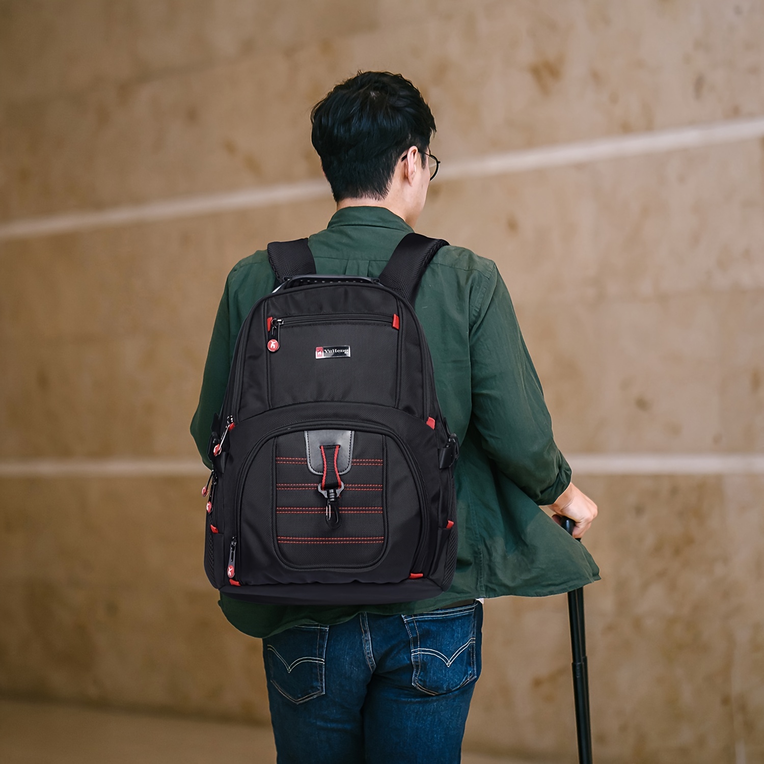 Mochila Portátil Hombres Mochila Grande Viajes Trabajo - Temu Chile