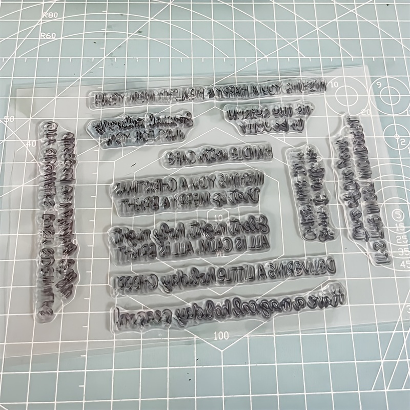 3.94in Square Transparent Acrylic Stamp Block Clear - Temu