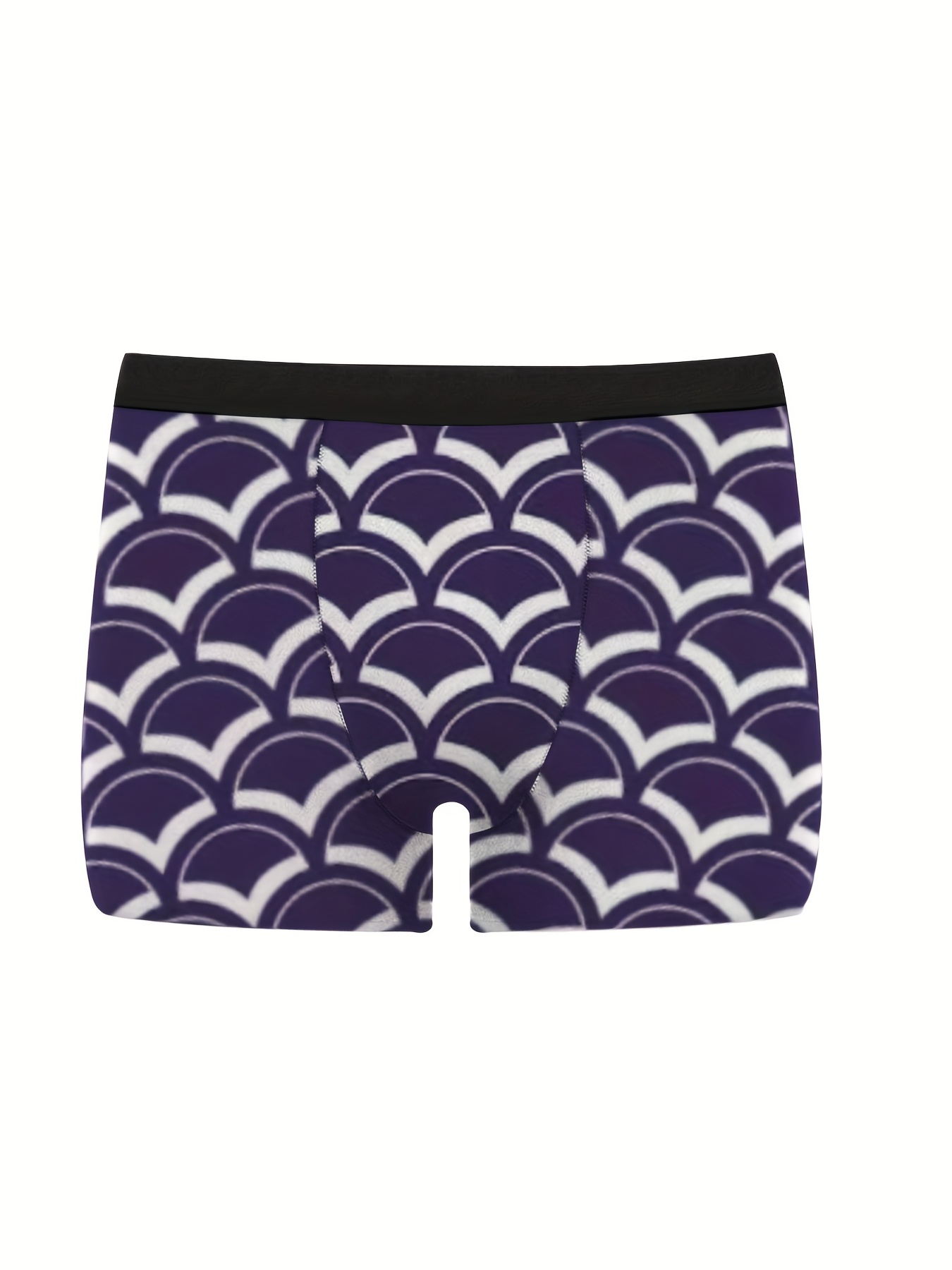 Men's 3d Print Fashion Personality Long Boxers Briefs - Temu Canada